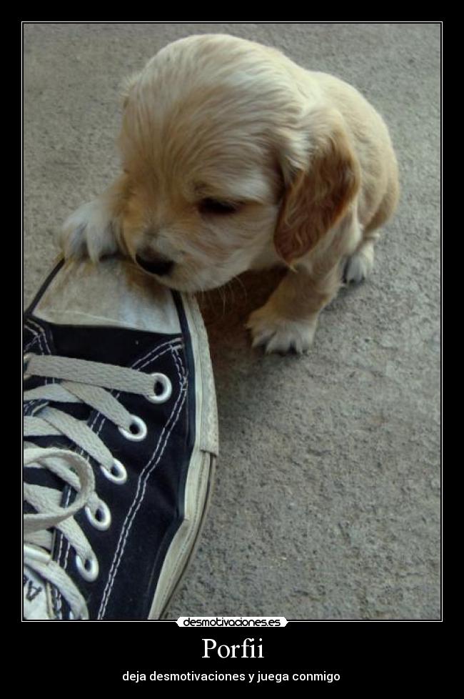Porfii - deja desmotivaciones y juega conmigo