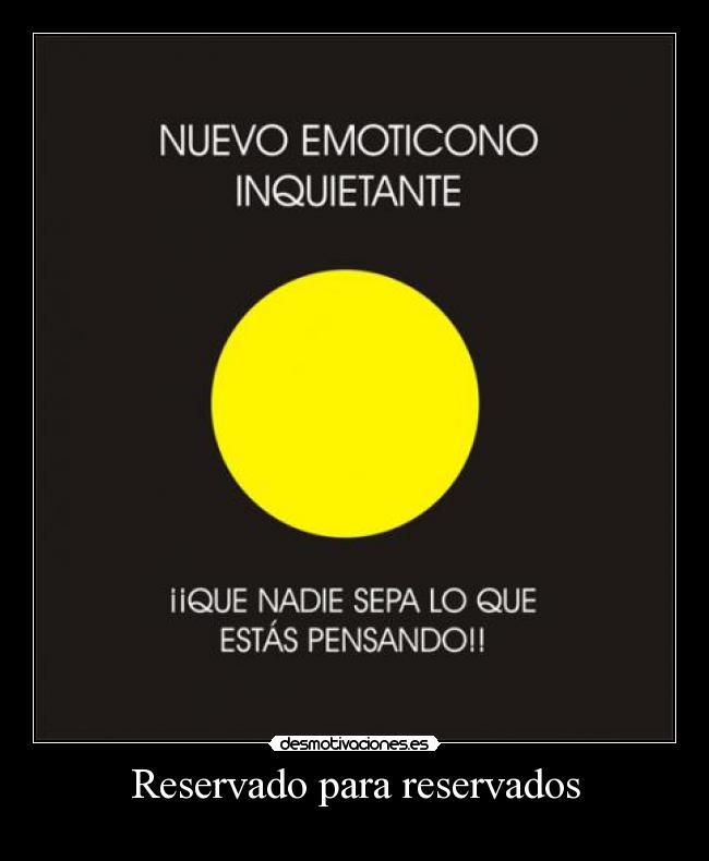 Reservado para reservados -