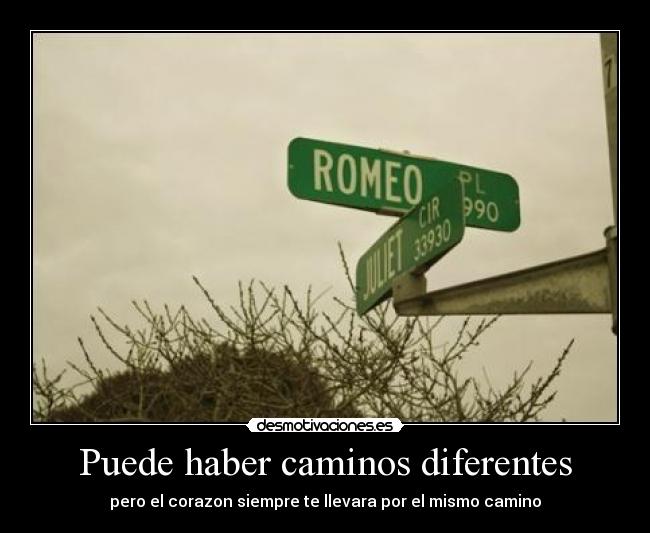 Puede haber caminos diferentes -