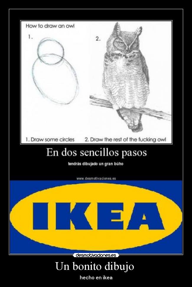 Un bonito dibujo - hecho en ikea
