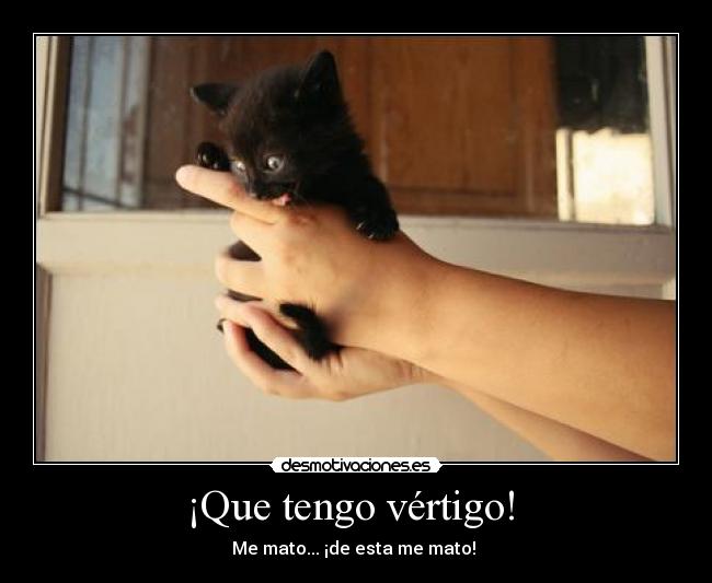 ¡Que tengo vértigo! - Me mato... ¡de esta me mato!