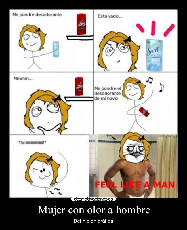 Mujer con olor a hombre -