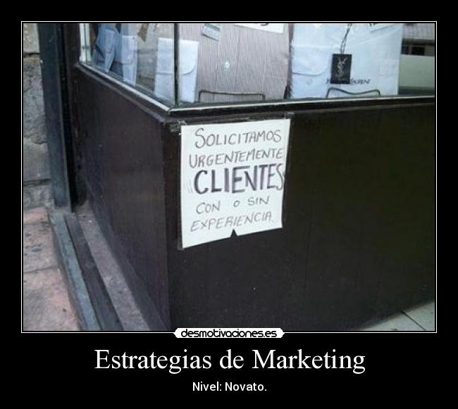 Estrategias de Marketing - Nivel: Novato.