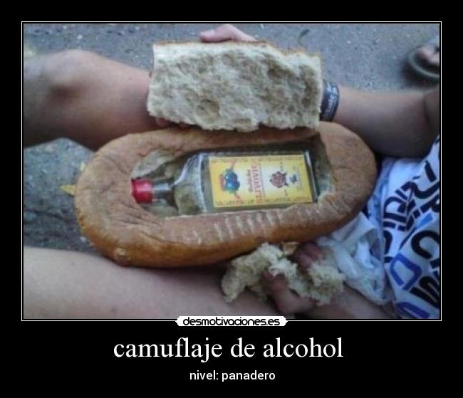 camuflaje de alcohol - nivel: panadero
