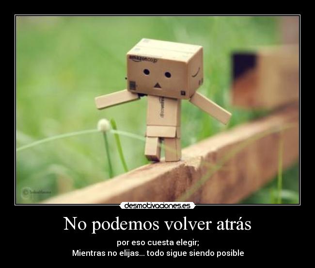 carteles podemos volver atras cuesta elegir que elijas mientras sigue siendo posible nobody desmotivaciones