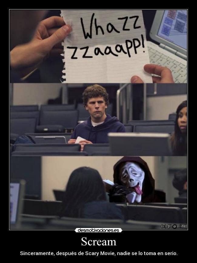 Scream - Sinceramente, después de Scary Movie, nadie se lo toma en serio.