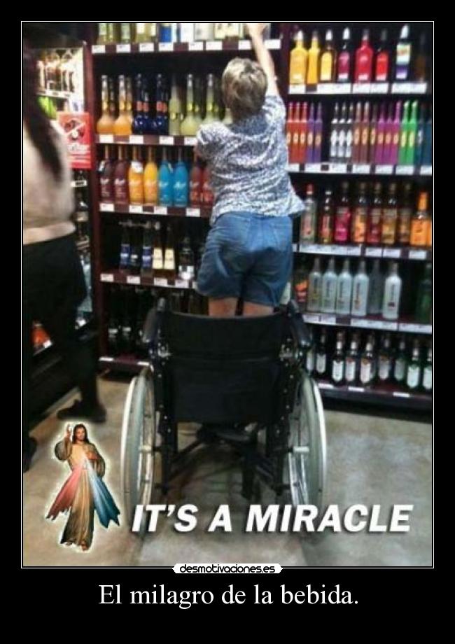 El milagro de la bebida. -