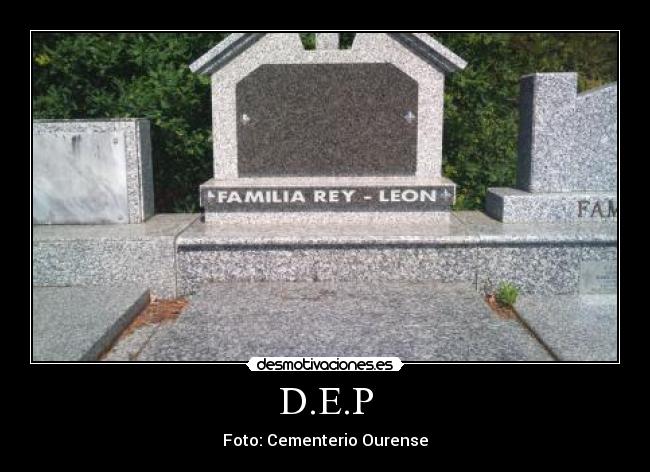 D.E.P - Foto: Cementerio Ourense