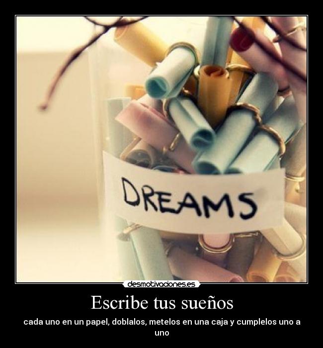 Escribe tus sueños - 