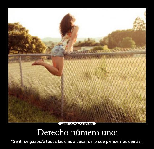 Derecho número uno: - 