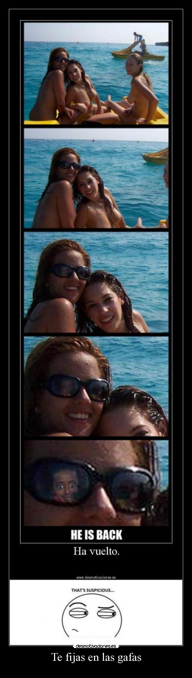 Te fijas en las gafas -