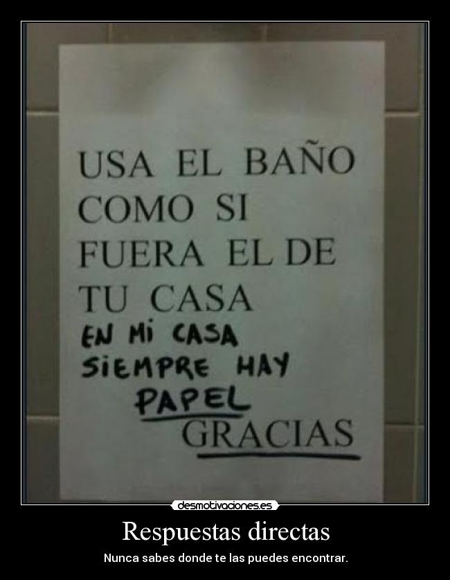 Respuestas directas -