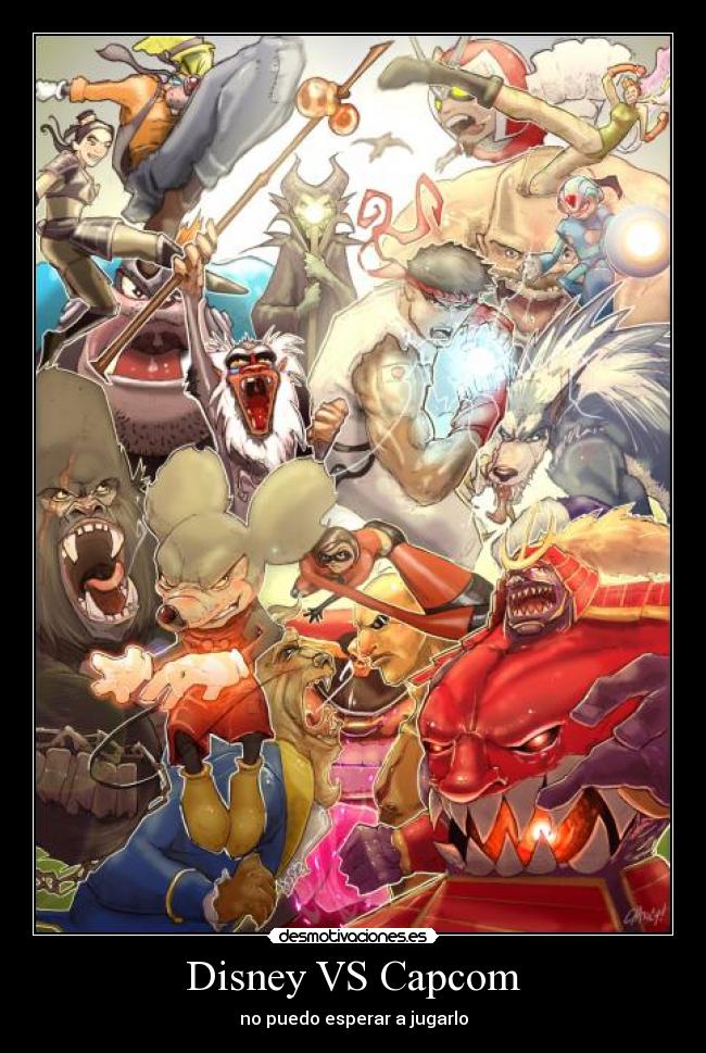 Disney VS Capcom - no puedo esperar a jugarlo