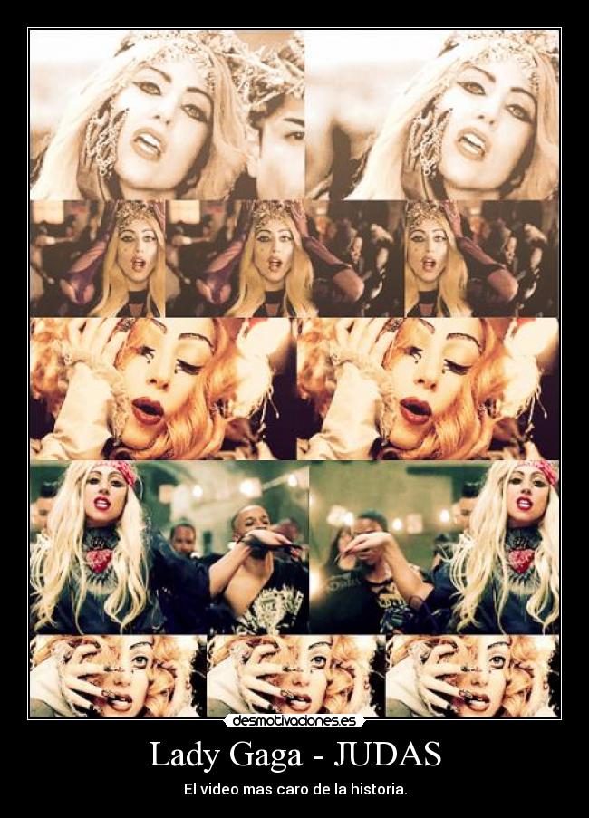 Lady Gaga - JUDAS - El video mas caro de la historia.