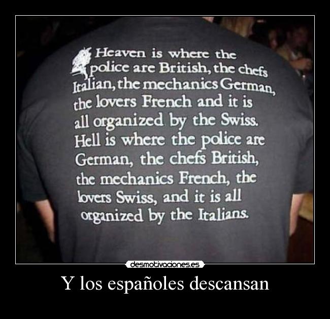 Y los españoles descansan -