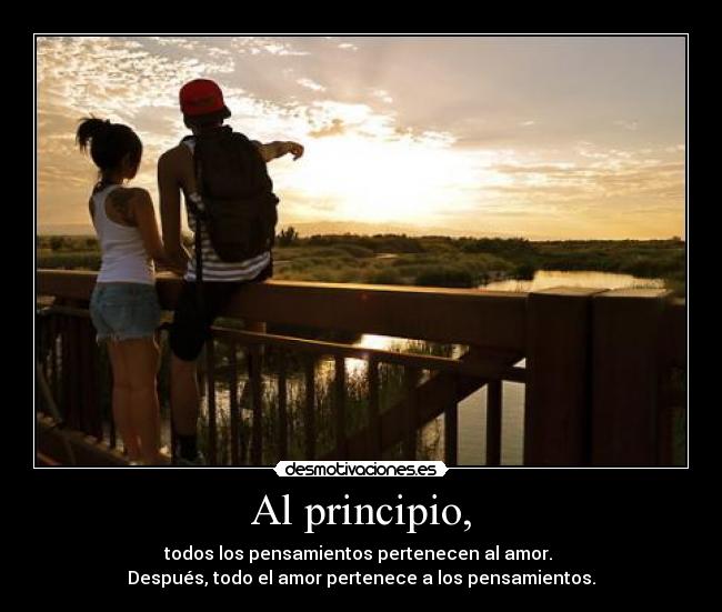 Al principio, -