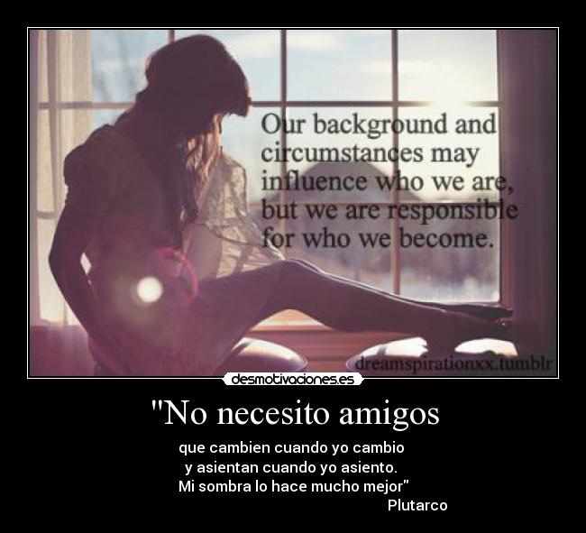 No necesito amigos -