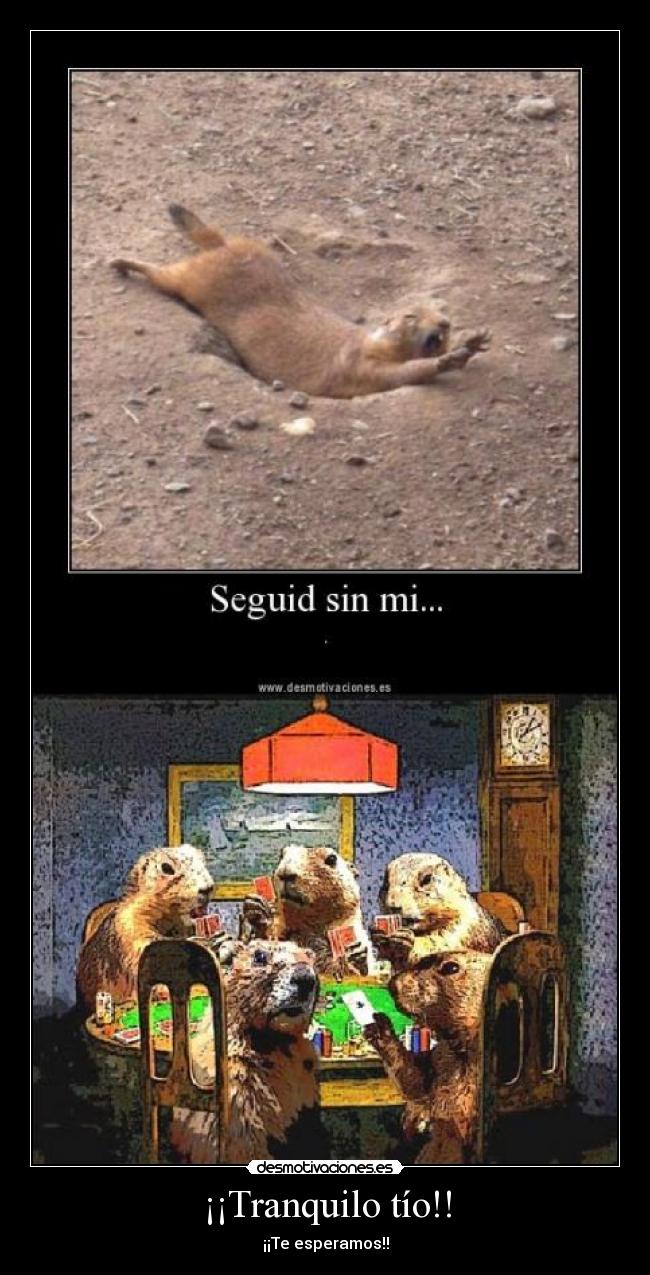 ¡¡Tranquilo tío!! - ¡¡Te esperamos!!