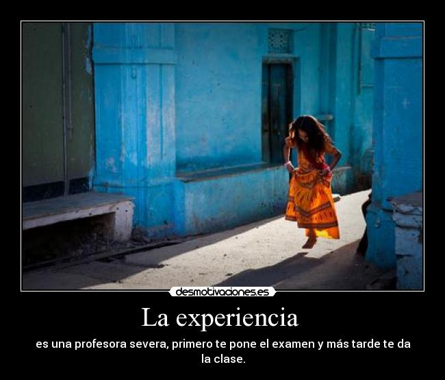carteles experiencia desmotivaciones