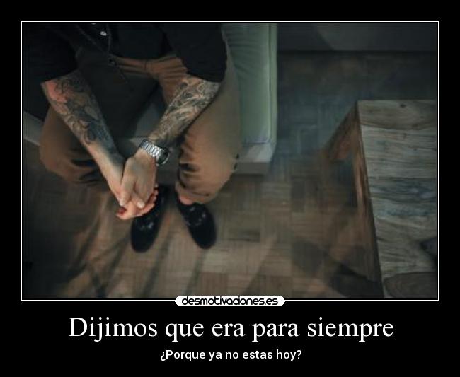 Dijimos que era para siempre -