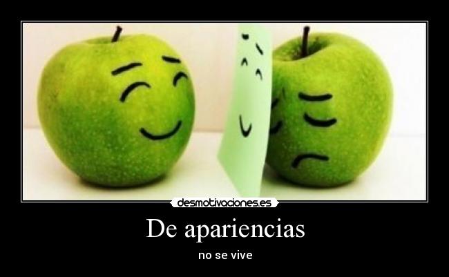 De apariencias - no se vive