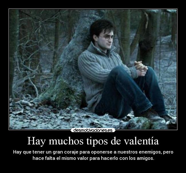 Hay muchos tipos de valentía -