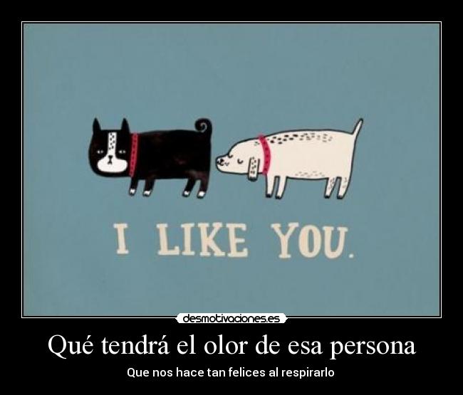 Qué tendrá el olor de esa persona - Que nos hace tan felices al respirarlo 