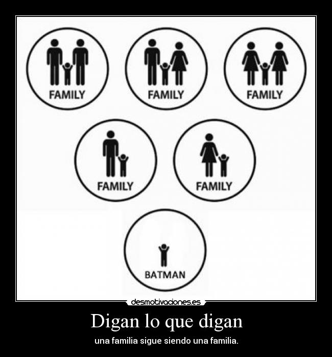 carteles digan familia batman sigue desmotivaciones