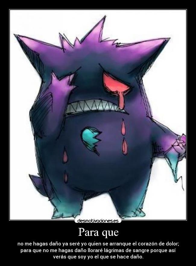 carteles ferdo gengar dolor desmotivaciones
