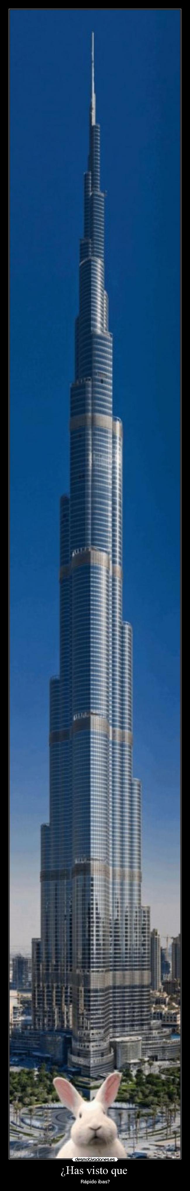 ¿Has visto que  - Rápido ibas?