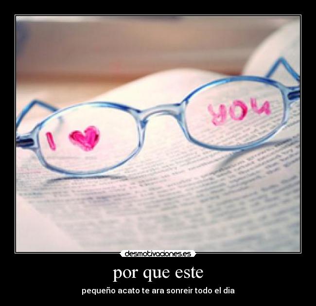 por que este - pequeño acato te ara sonreir todo el dia