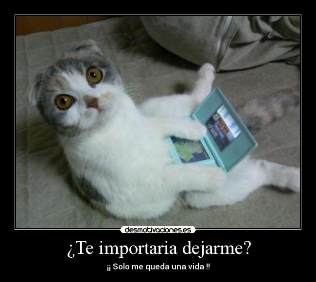 ¿Te importaria dejarme? - 