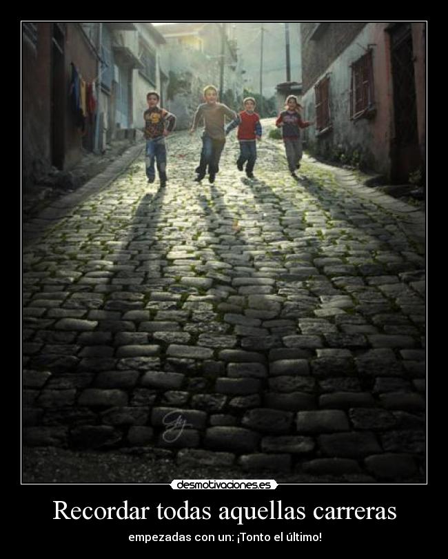 Recordar todas aquellas carreras -