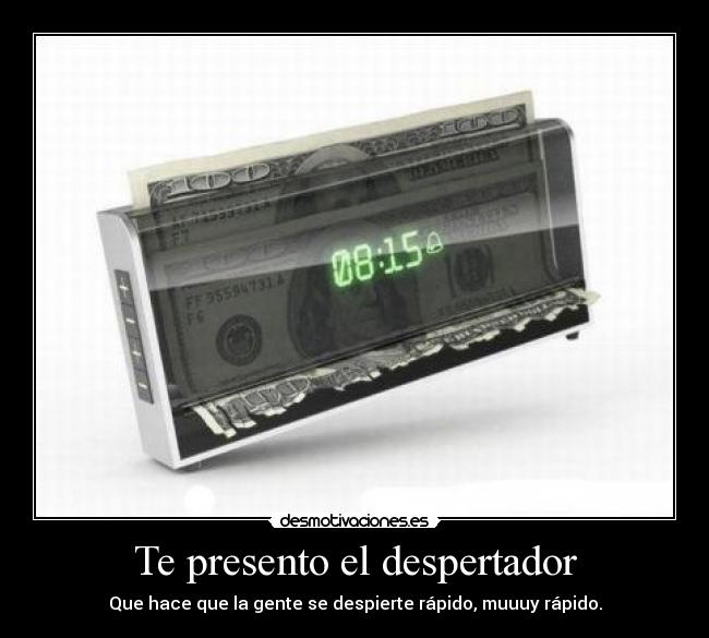 Te presento el despertador -