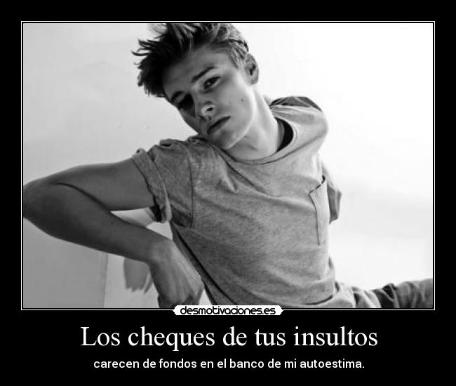 Los cheques de tus insultos - 