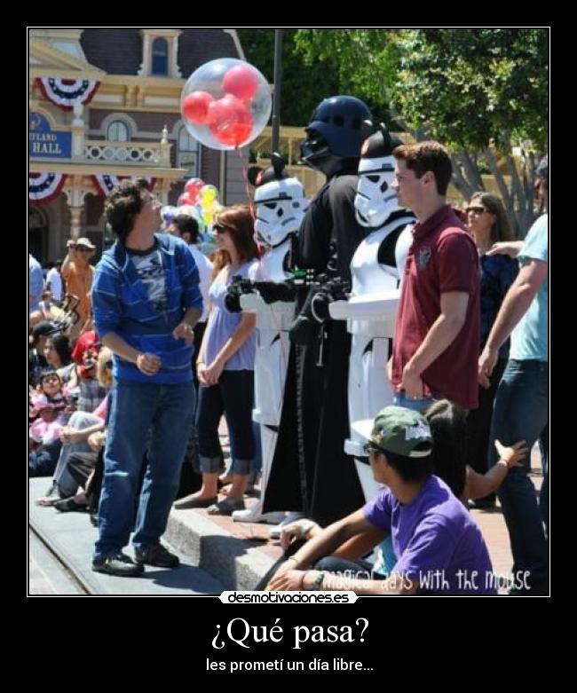 carteles dark vader disneyland desmotivaciones