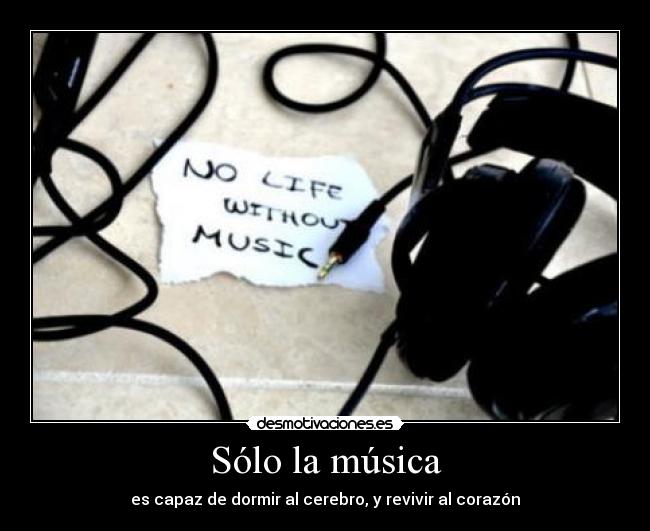 Sólo la música - 