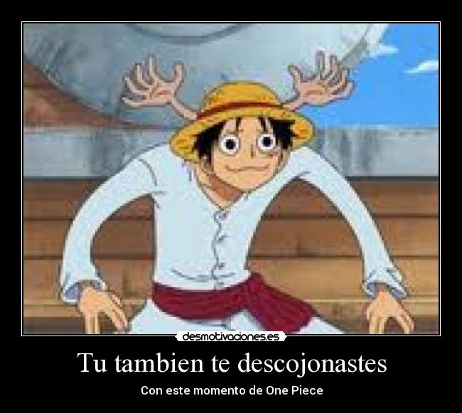 Tu tambien te descojonastes - Con este momento de One Piece