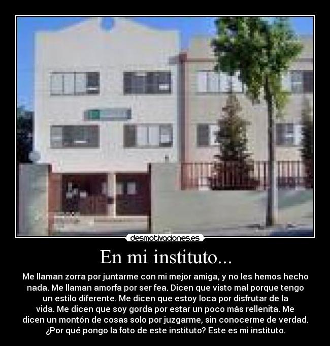 En mi instituto... -