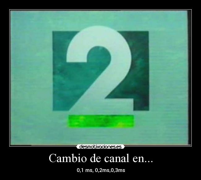 Cambio de canal en... - 0,1 ms, 0,2ms,0,3ms