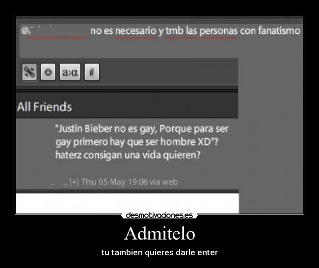 Admitelo - tu tambien quieres darle enter