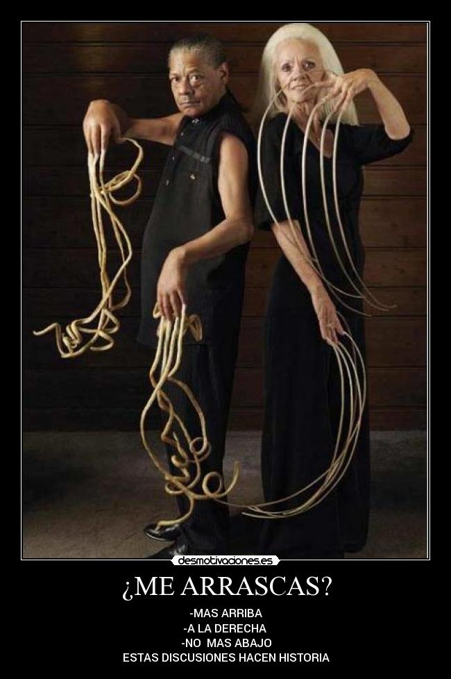 carteles arrascas unas arriba abajo derecha desmotivaciones