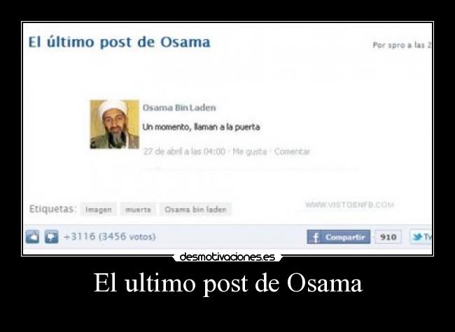 El ultimo post de Osama - 