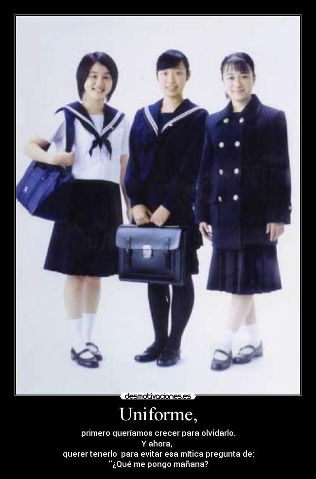 Uniforme, - 