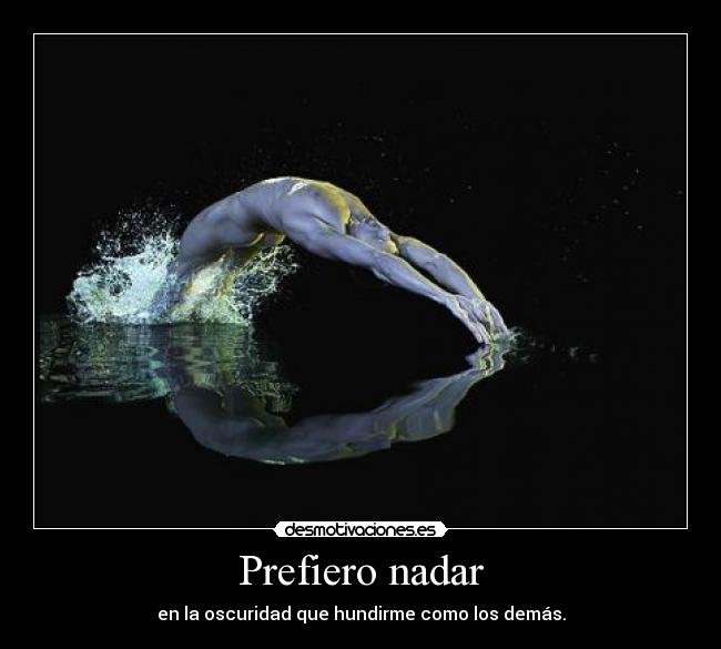 Prefiero nadar -