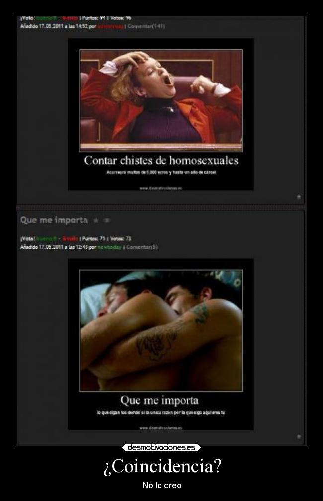 ¿Coincidencia? - No lo creo