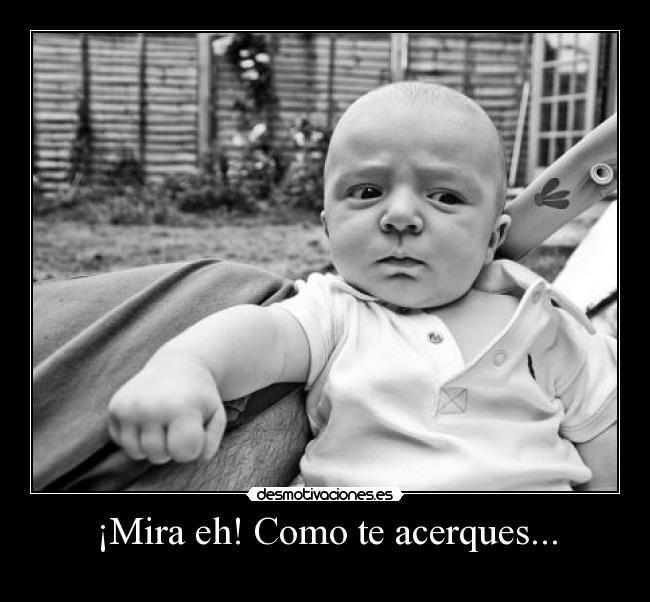 ¡Mira eh! Como te acerques... - 