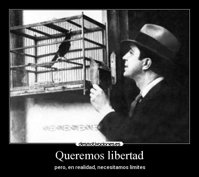 Queremos libertad - pero, en realidad, necesitamos límites