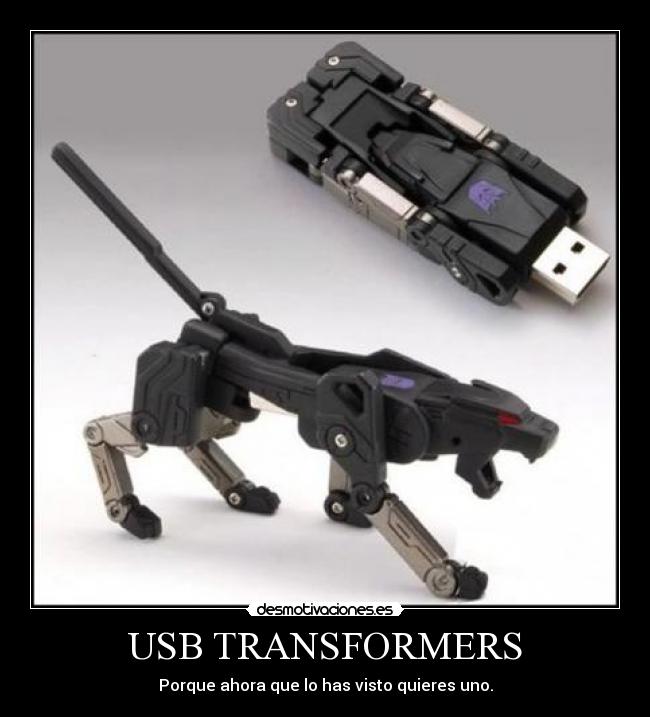 USB TRANSFORMERS - Porque ahora que lo has visto quieres uno.