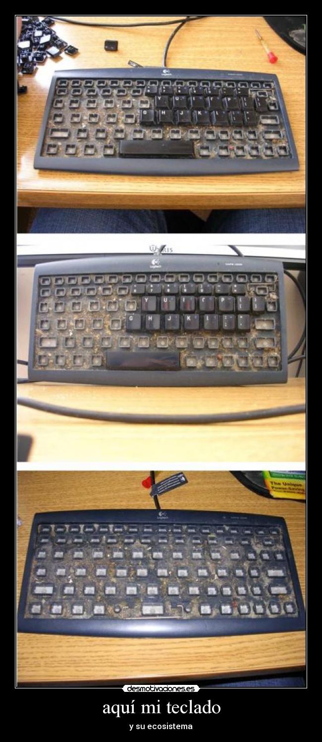 aquí mi teclado -